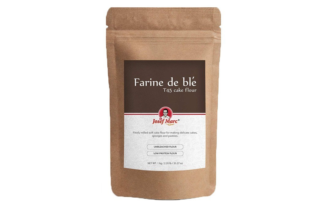 Josef Marc Farine de bl'e T45 Cake flour   Pack  1 kilogram